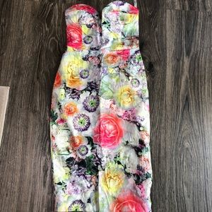 Asos fitted floral pencil dress